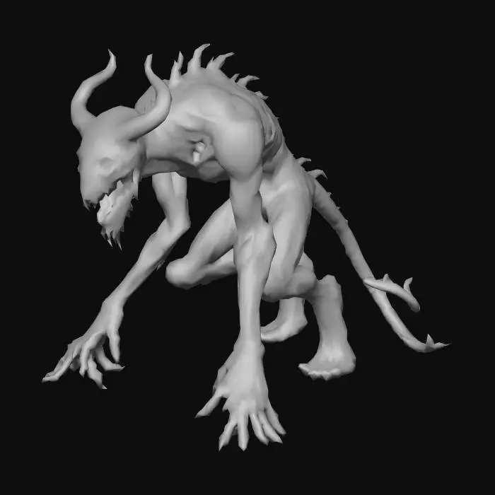 3D model for Nightmare Creature
