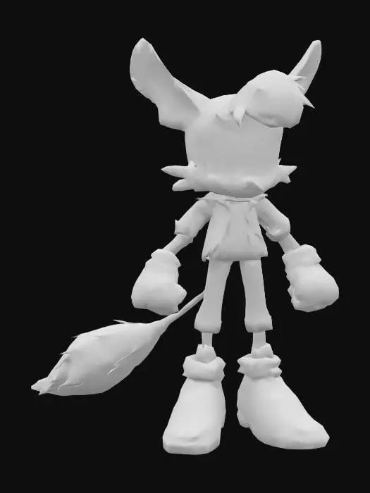 3D model for Jerboa Mobian Character Style
