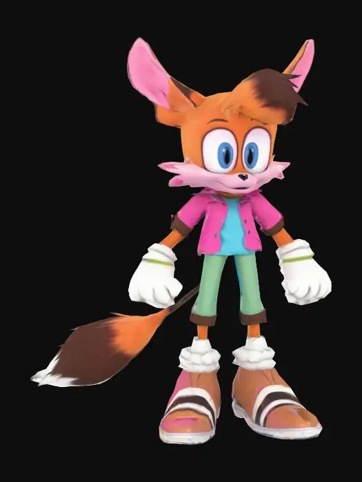 3D model for Jerboa Mobian Character Style