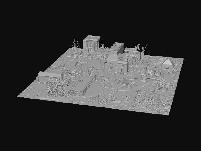 3D model for Apocalyptic Cityscape