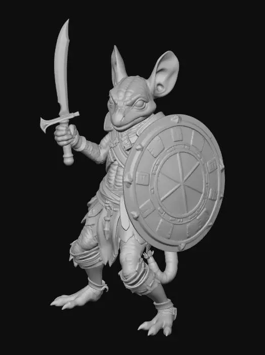 3D model for kobold fighter