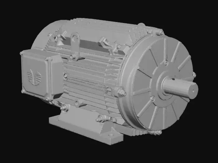 3D model for Industrial electric motor