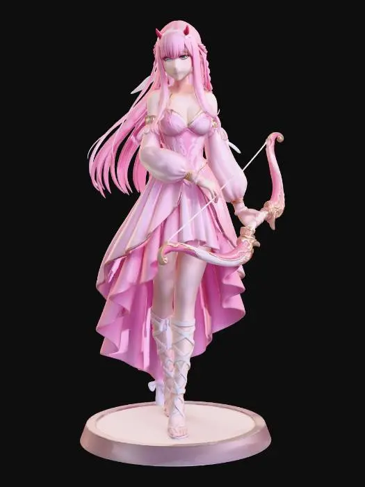 3D model for Pink Bow Princess
