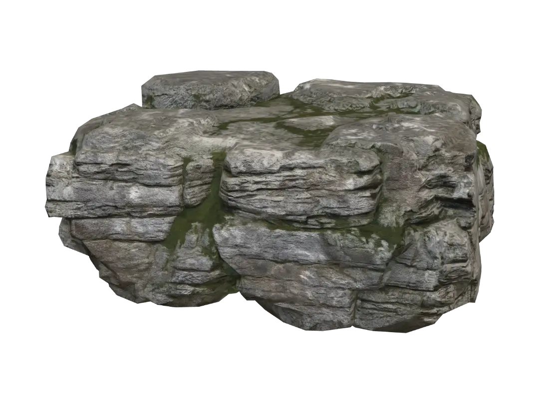 detailed wide rock - Surface 的 AI 生成 3D 模型