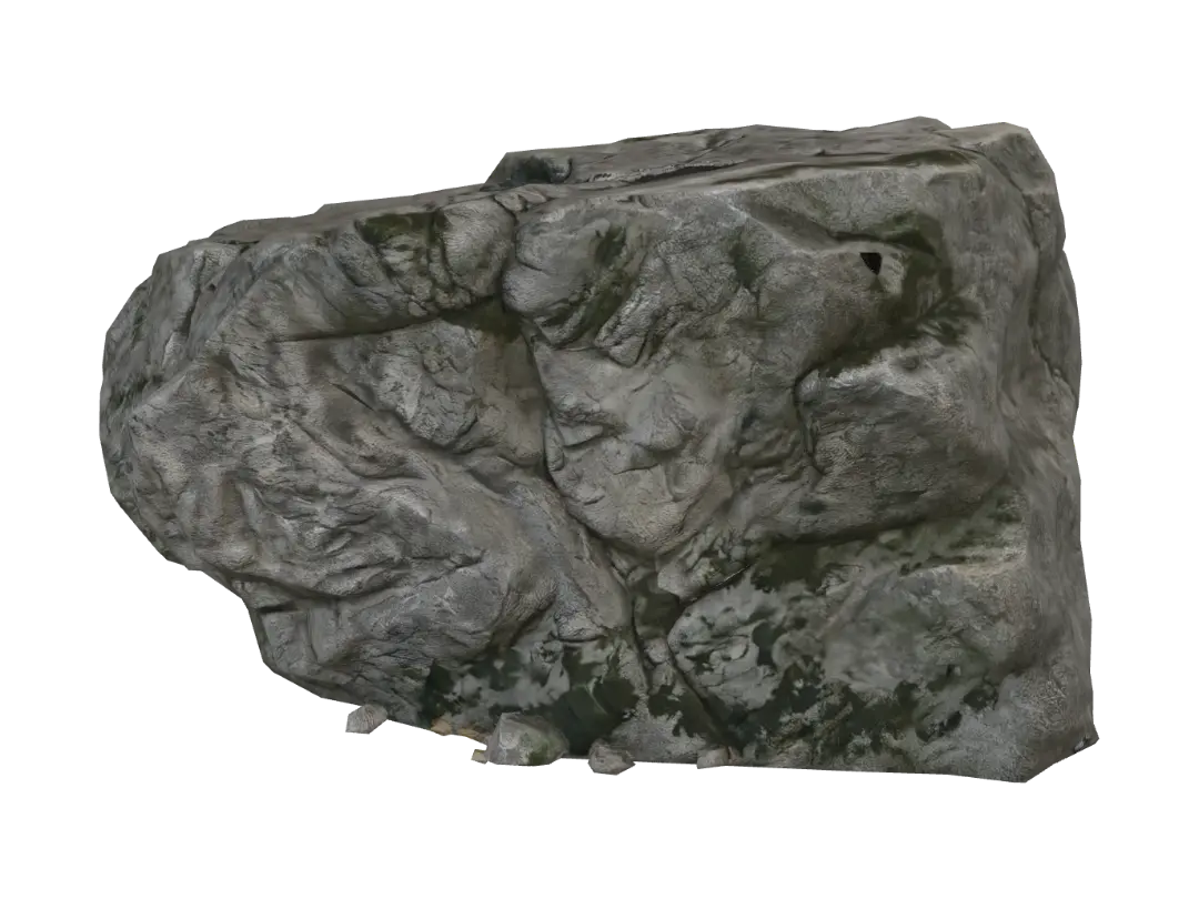 detailed wide rock - Surface 的 AI 生成 3D 模型
