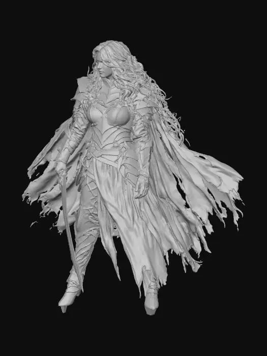 3D model for Warrior of the Red Dawn