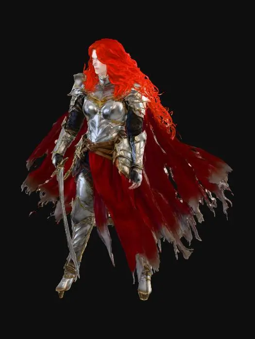 3D model for Warrior of the Red Dawn