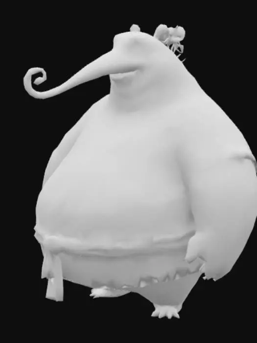 3D model for Plump Ant-Eater Warrior