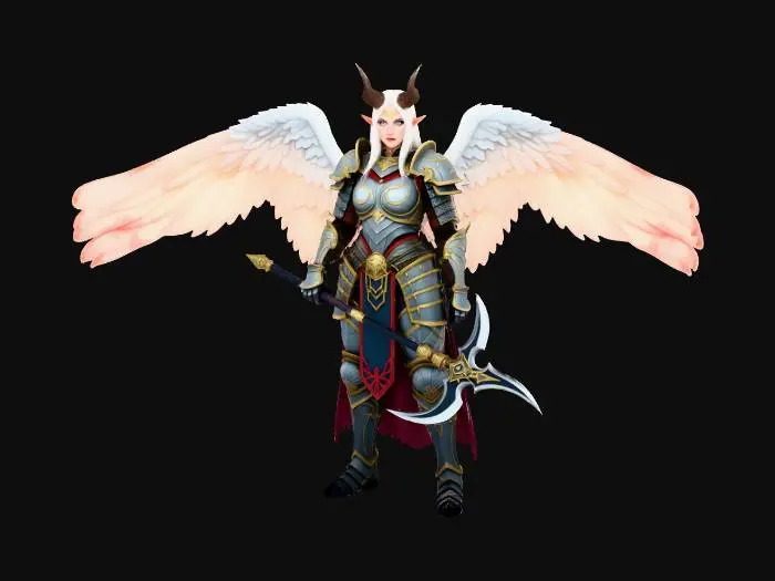 3D model for Seraphic Warrior