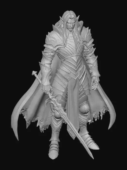 3D model for Darksteel Warlord