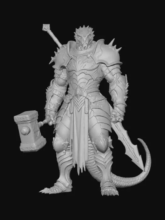 3D model for Draconic Warlord