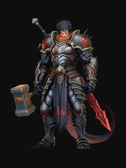 3D model for Draconic Warlord