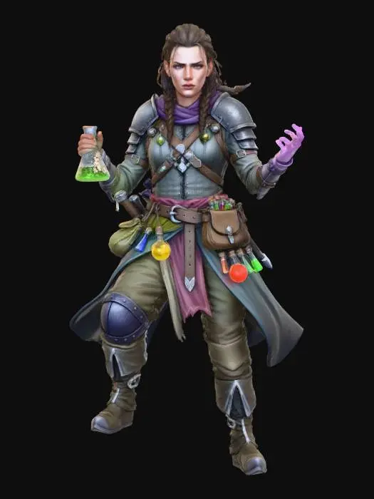 3D model for Alchemist Adventurer