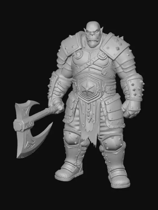 3D model for Warrior Orc Chief