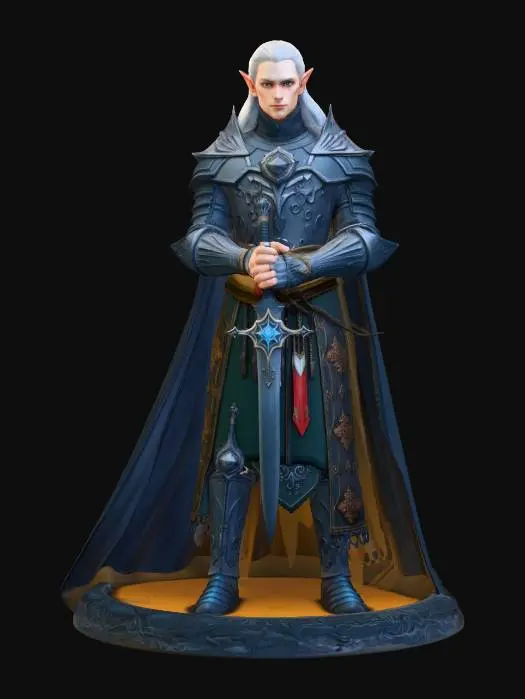 3D model for Elven Guardian
