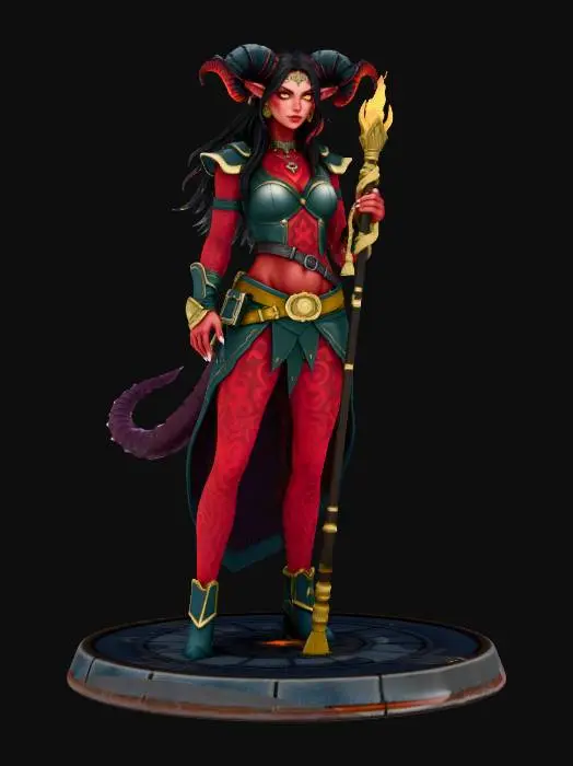 3D model for Infernal Sorceress