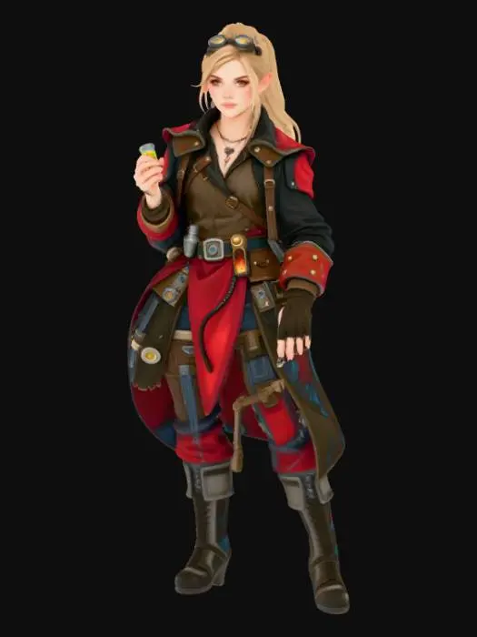 3D model for Steampunk Alchemist