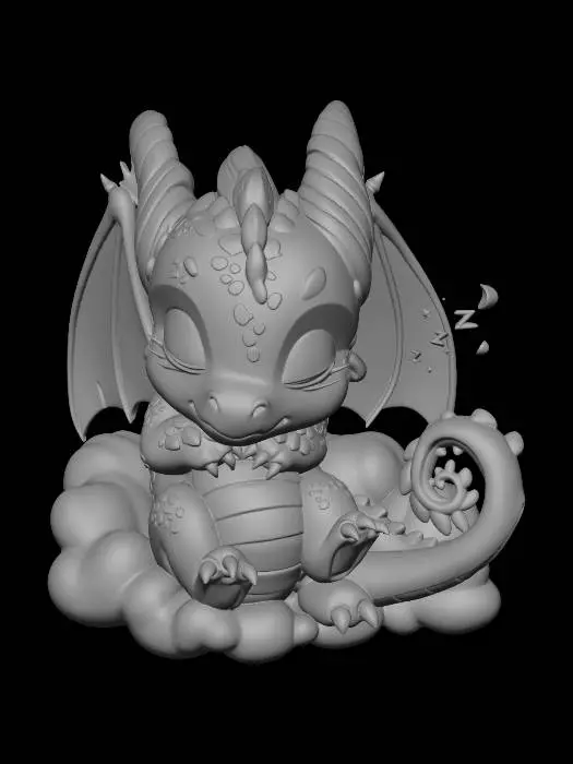 3D model for Sleepy Cloud Dragon