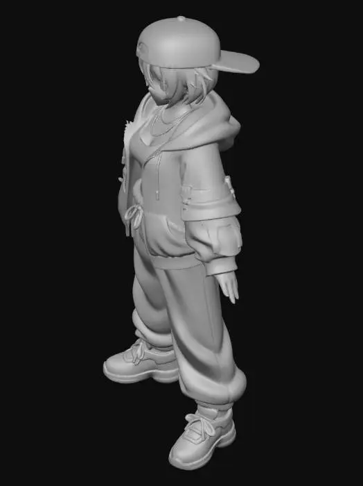 3D model for Urban Style Anime Character