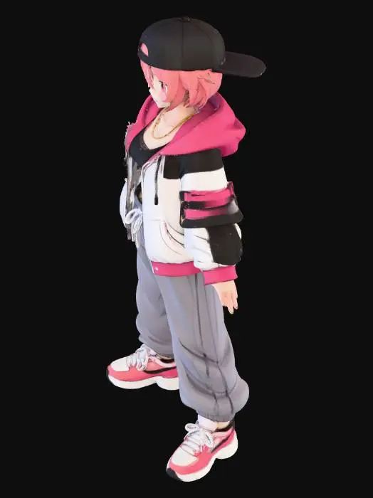 3D model for Urban Style Anime Character