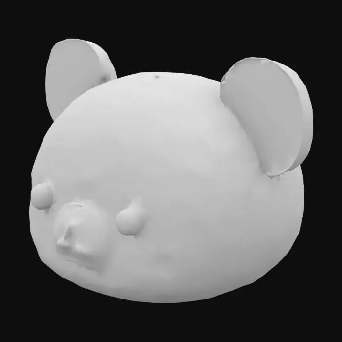 3D model for Bear Face Icon