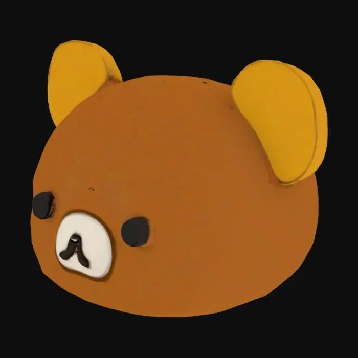 3D model for Bear Face Icon