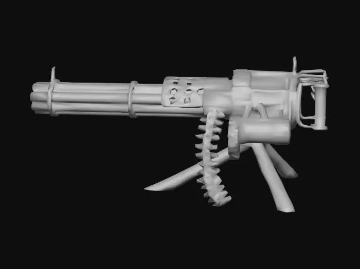 3D model for Steampunk Minigun Replica
