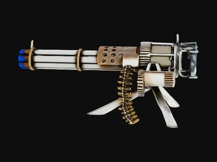 3D model for Steampunk Minigun Replica