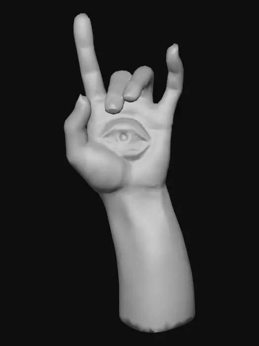 3D model for Watchful Hand, #Halloween2025#