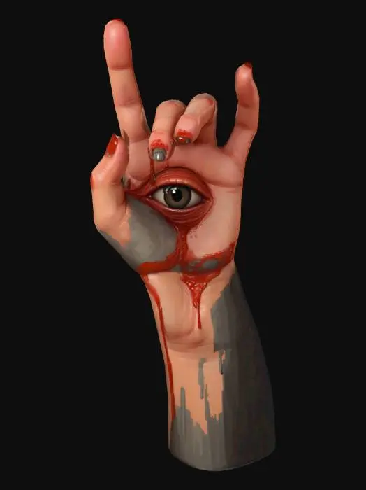 3D model for Watchful Hand, #Halloween2025#