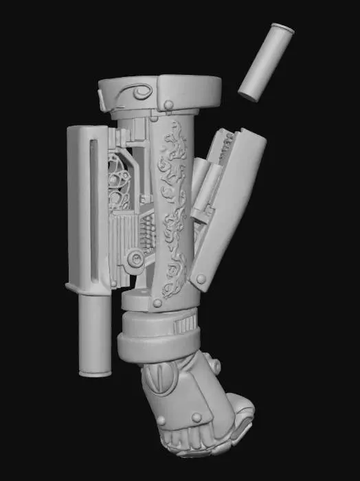 3D model for Steampunk Arm Cannon
