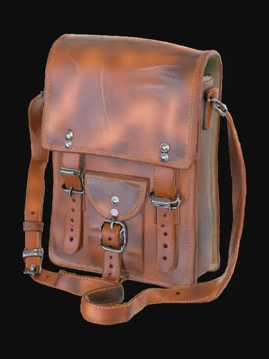 3D model for Vintage Leather Satchel