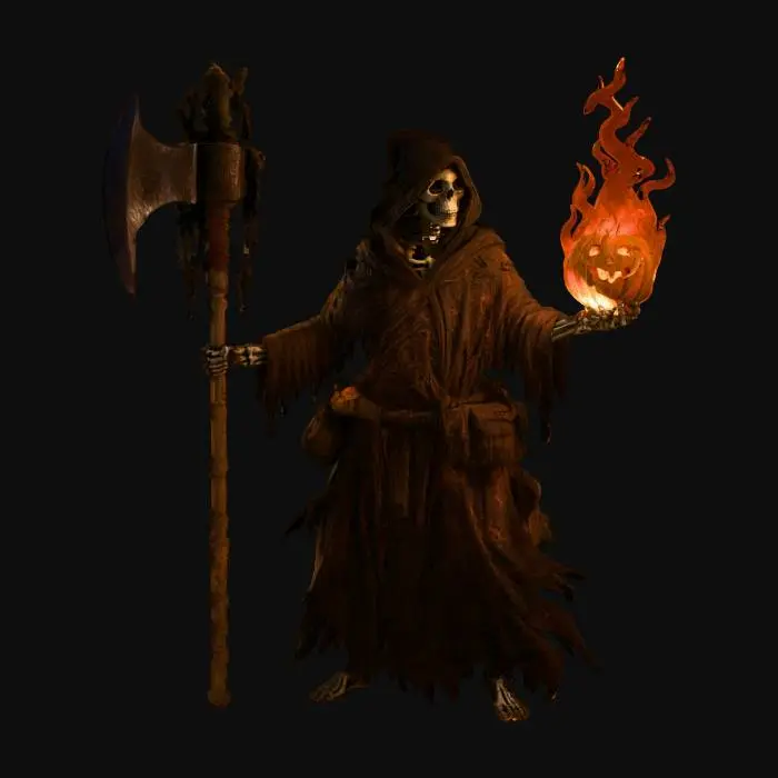 3D model for Spooky Pyromancer, #Halloween2025#