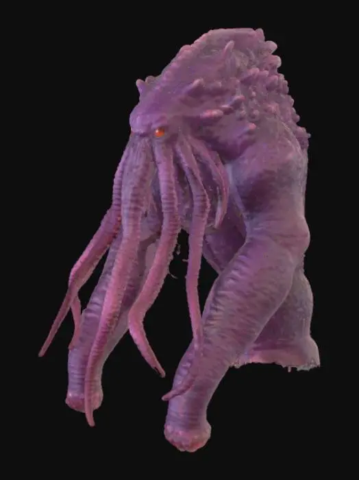 3D model for seamonster with tentacles,a mix between The Kraken and Cthulhu 