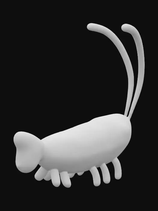 3D model for Shrimp Plushie