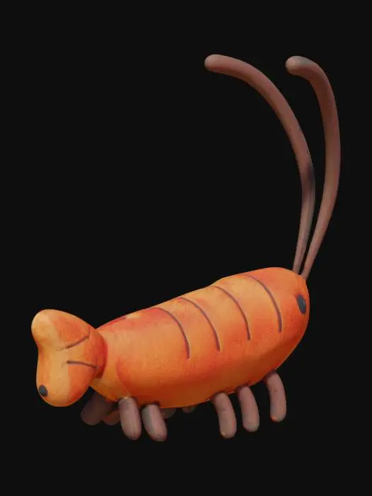 3D model for Shrimp Plushie