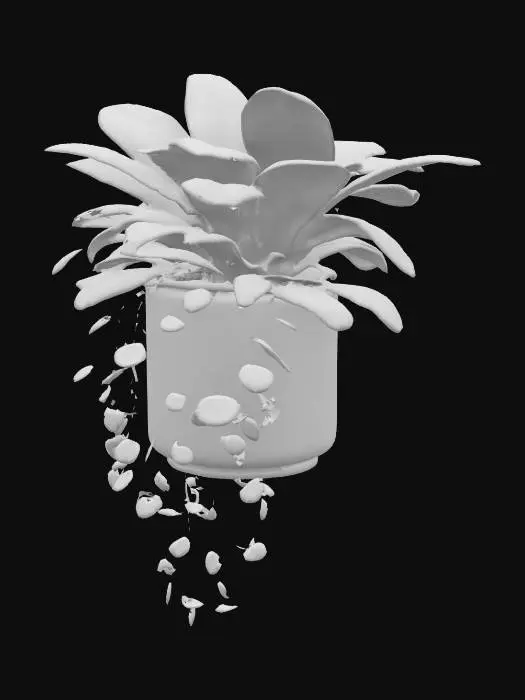 3D model for  wall plant