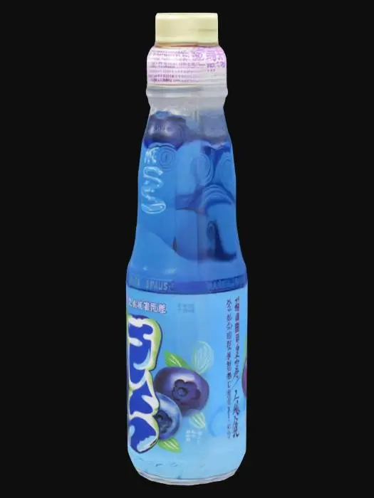 3D model for Blueberry Ramune Bottle