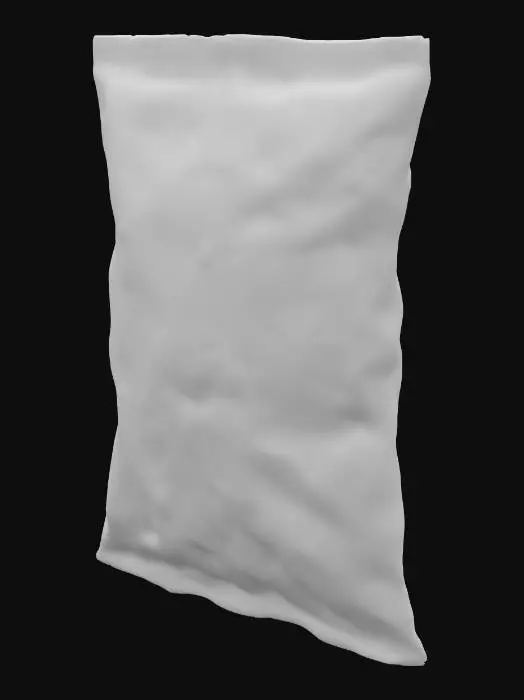 3D model for chips aux crevette, shrimp chips, chips package, snack