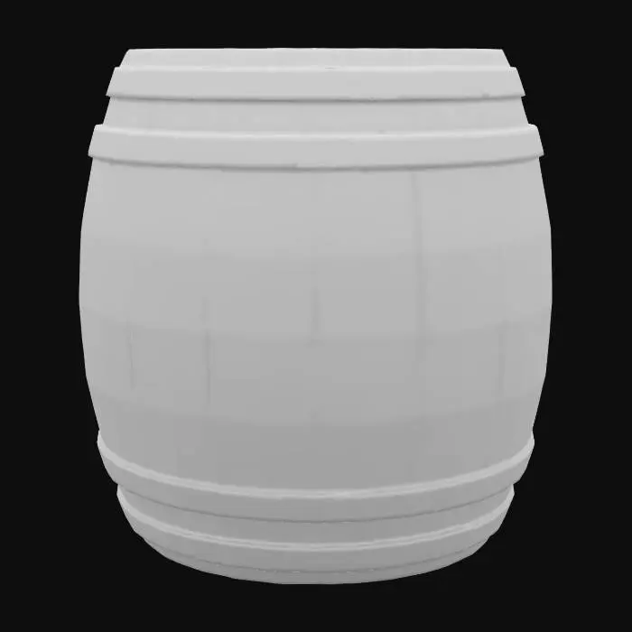 3D model for Wooden Barrel