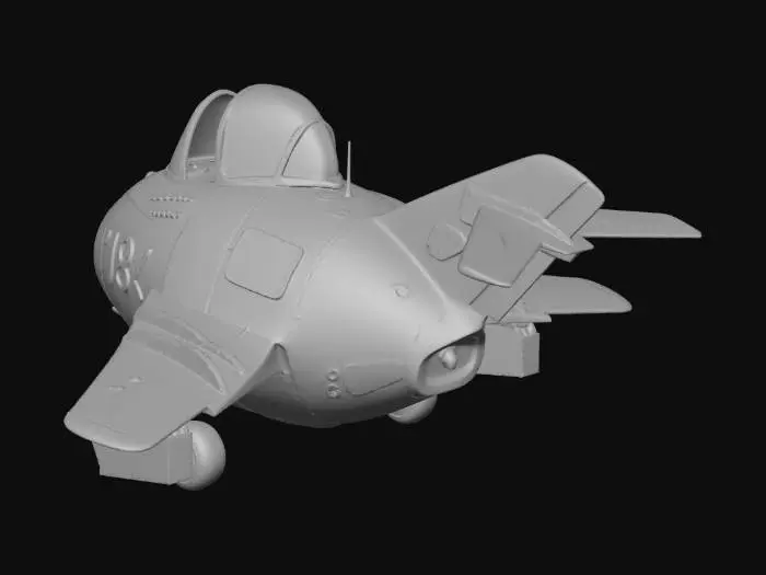 3D model for Stylized Soviet Jet