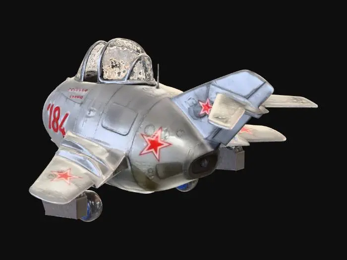 3D model for Stylized Soviet Jet