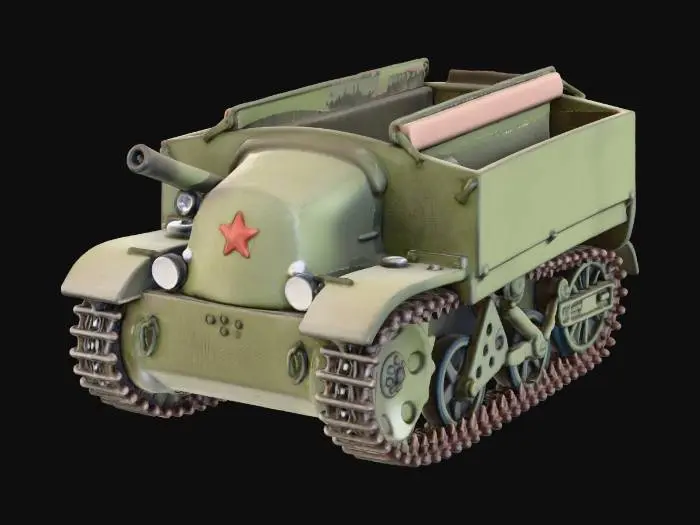 3D model for Pioneer Artillery Tractor Model