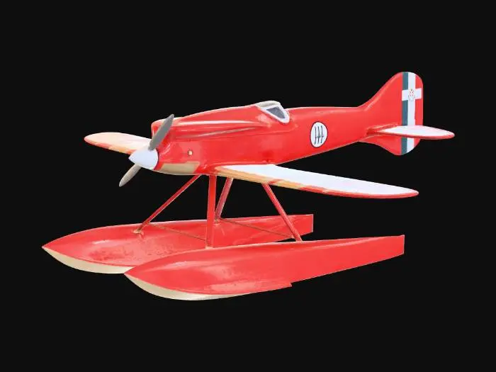 3D model for Red Seaplane Model