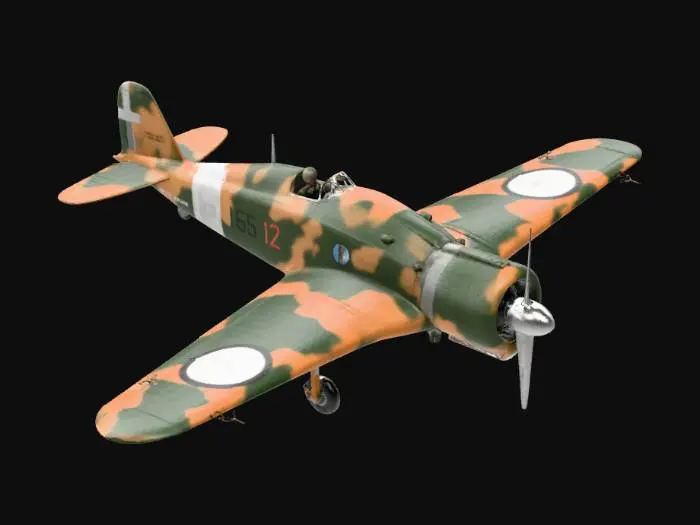 3D model for Camouflage Fighter Jet