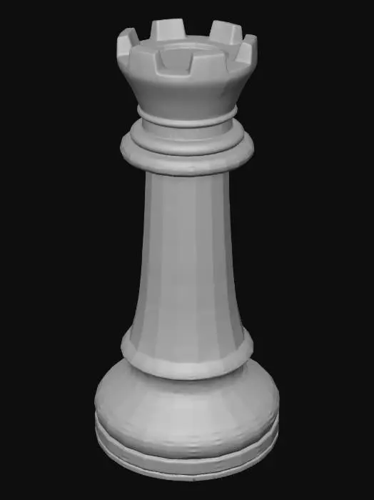 3D model for Wood Rook