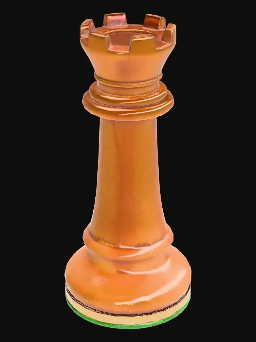 3D model for Wood Rook