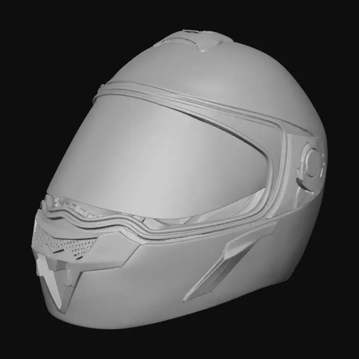 3D model for Blue Racer Helmet
