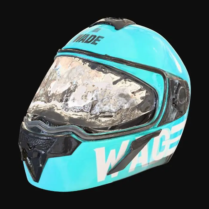3D model for Blue Racer Helmet