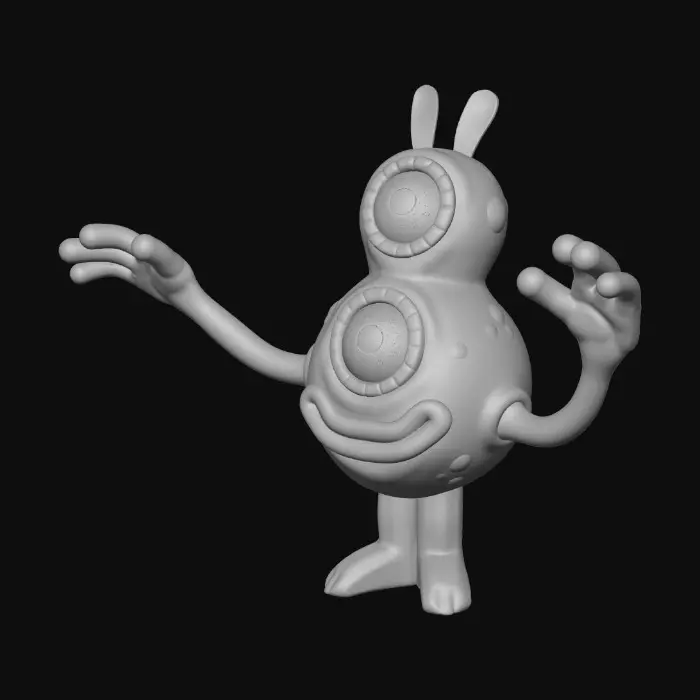 3D model for Orange Monster